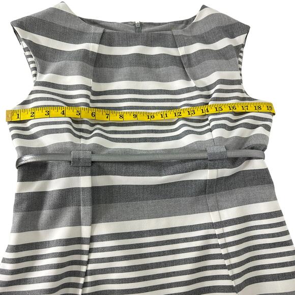 Calvin Klein Gray Striped Mini Dress - Picture 13 of 16
